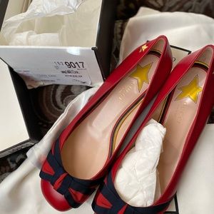 Gucci Red Flats Brand New In Box loafers ballet